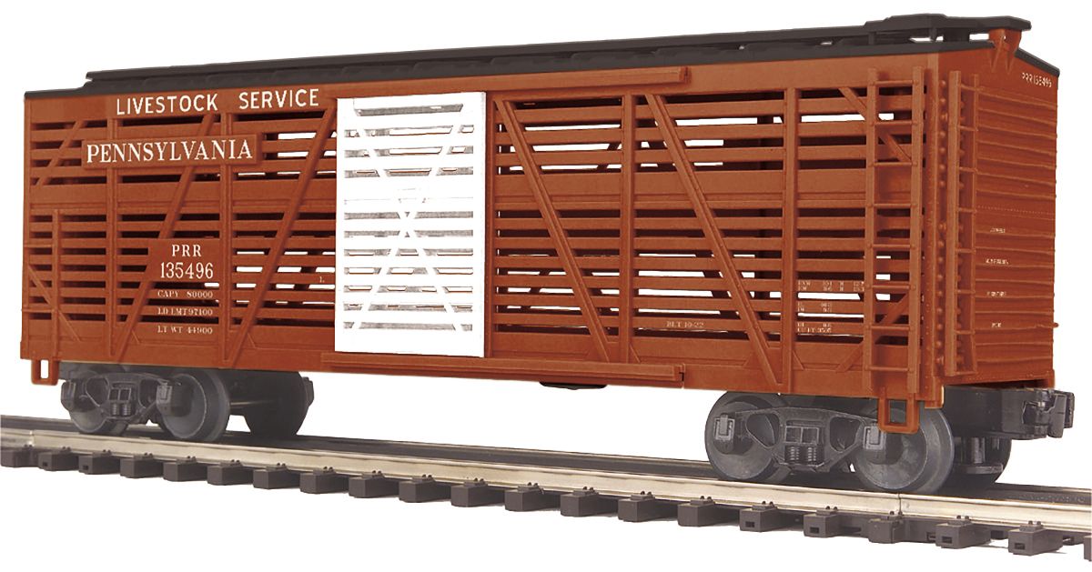 MTH MTH2094727 O Steel Sided Stck Car PRR