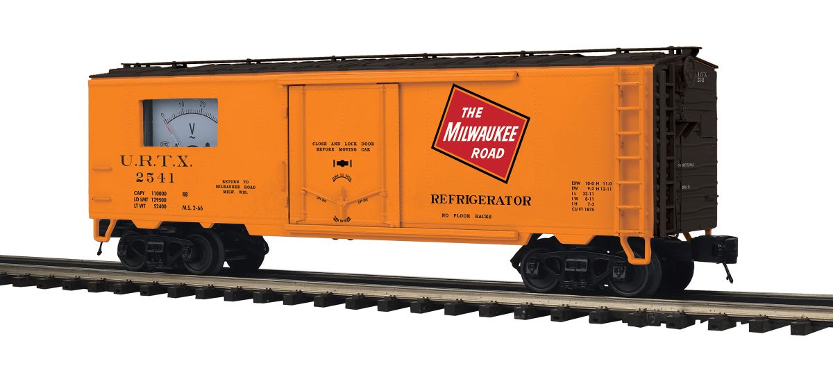 MTH MTH2094746  O 40 Steel Side Power Meter Car Milw.Rd.