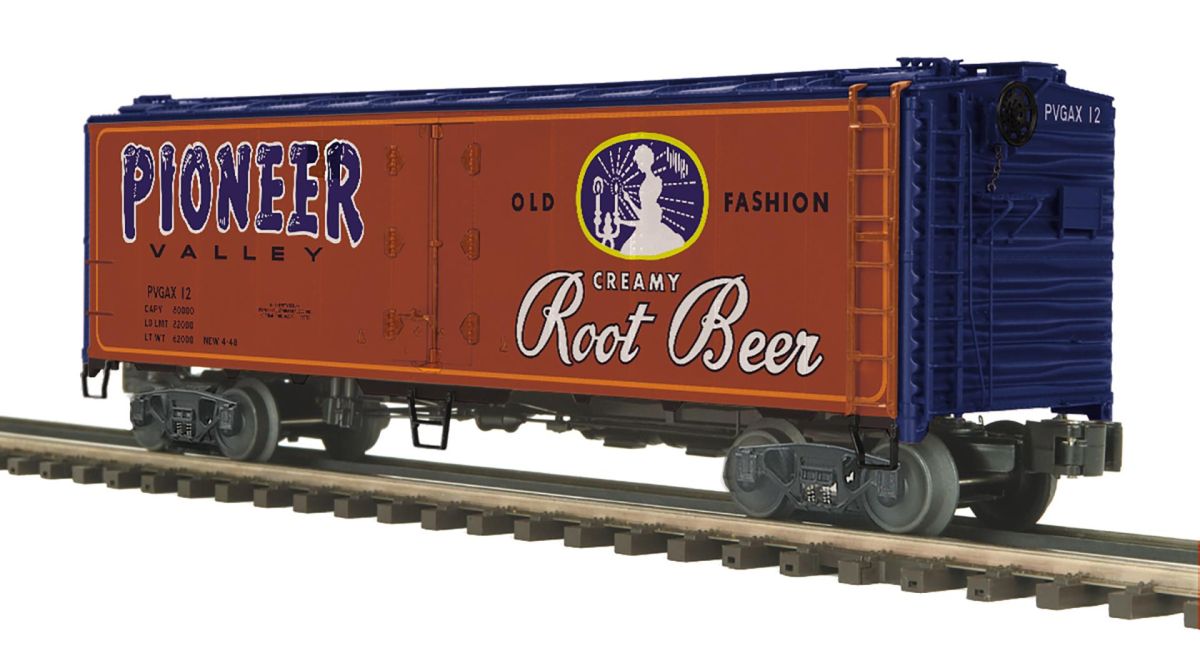 MTH MTH2094840 O Pioneer Valley Root Beer 40 Steel Sided Reefer