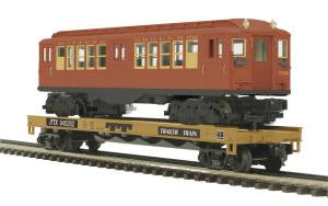 MTH MTH2095328 O Flatcar w/LoV Subway Car TTX #940282