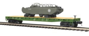 MTH MTH2095400 O US Army Flatcar w/GMC DUKW 353 #609300