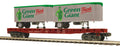 MTH MTH2095555 O Flatcar w/Pup Trailers Milw.Rd.