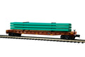 MTH MTH2095560 O 60 Flatcar w/Pipe Load NS
