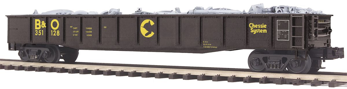 MTH MTH2095597 O Gondola w/Junk Load B&O