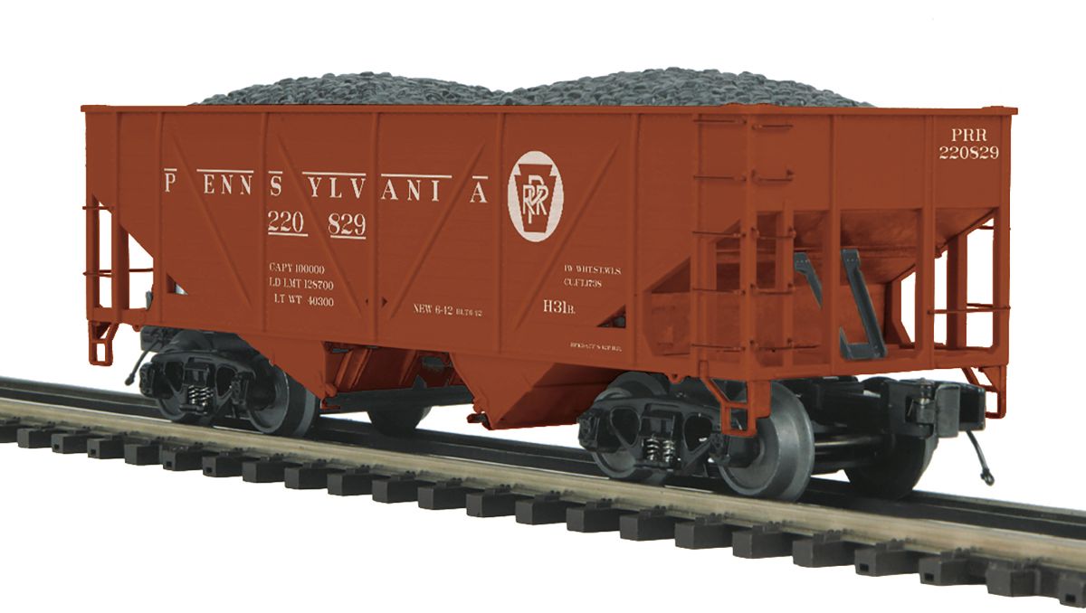 MTH MTH2095660 O 34 2-Bay Composite Hopper PRR