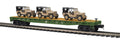 MTH MTH2095673 O US Army Flatcar w/(3) Willys Jeeps/Desert