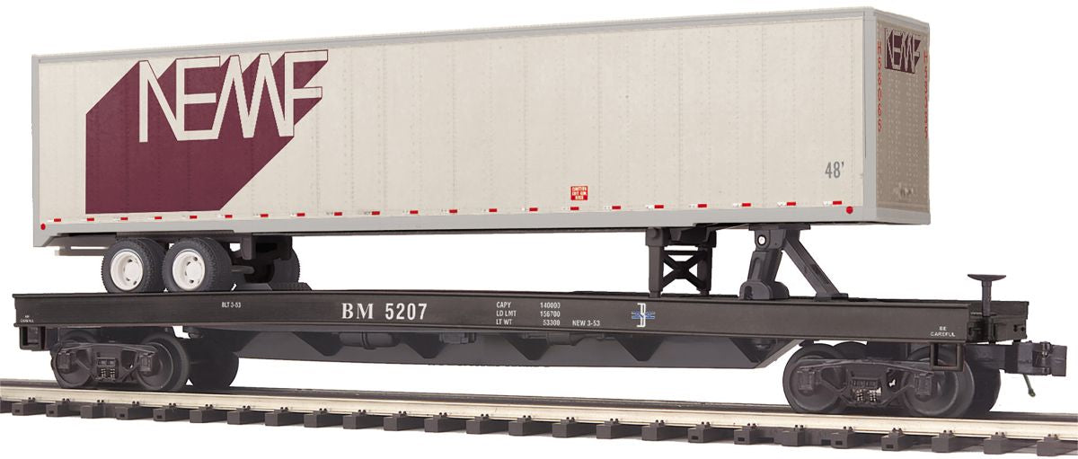 MTH MTH2095701  O Flatcat w/48 Trailer B&M