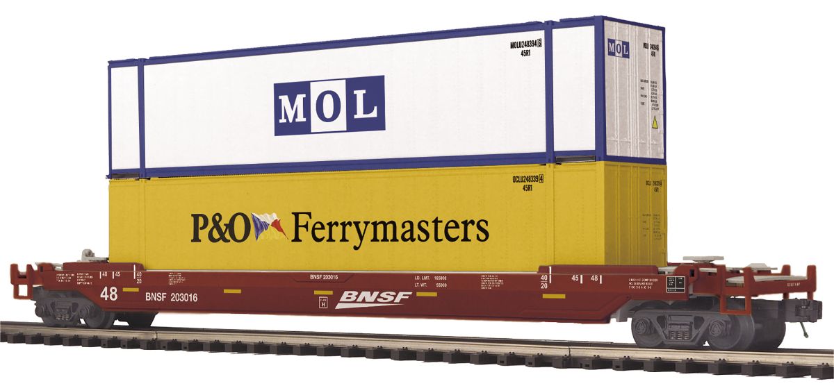 MTH MTH2095782 O Husky Stack Car BNSF