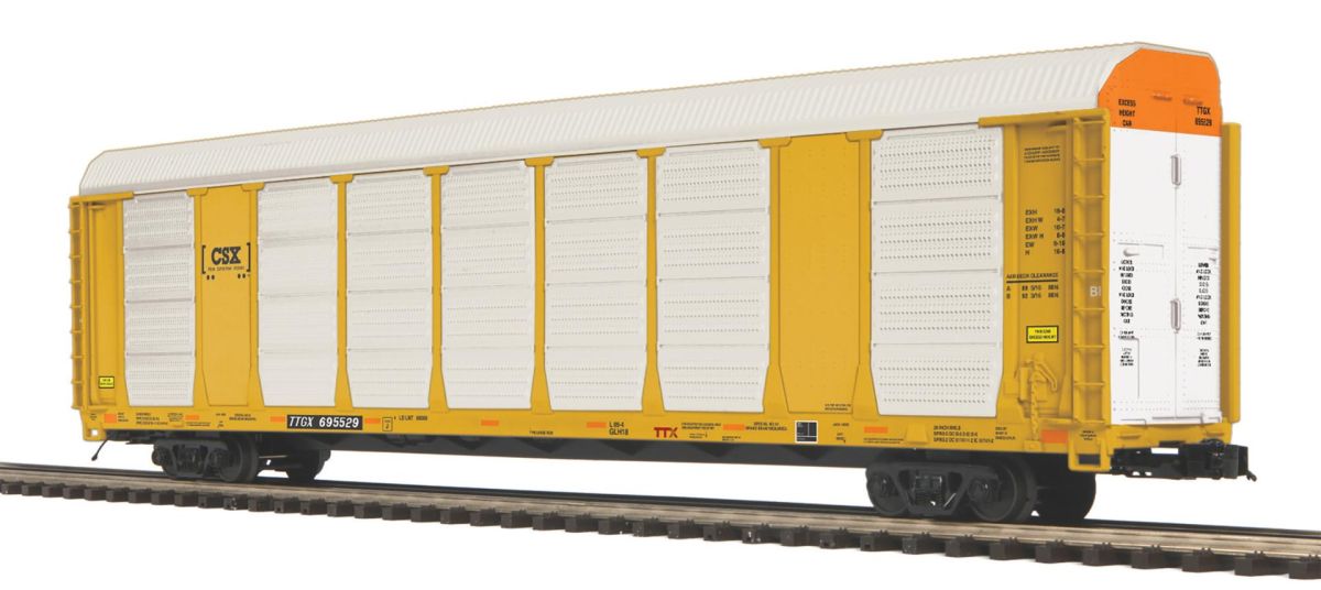 MTH MTH2095818 O CSX Corrugated Auto Carrier