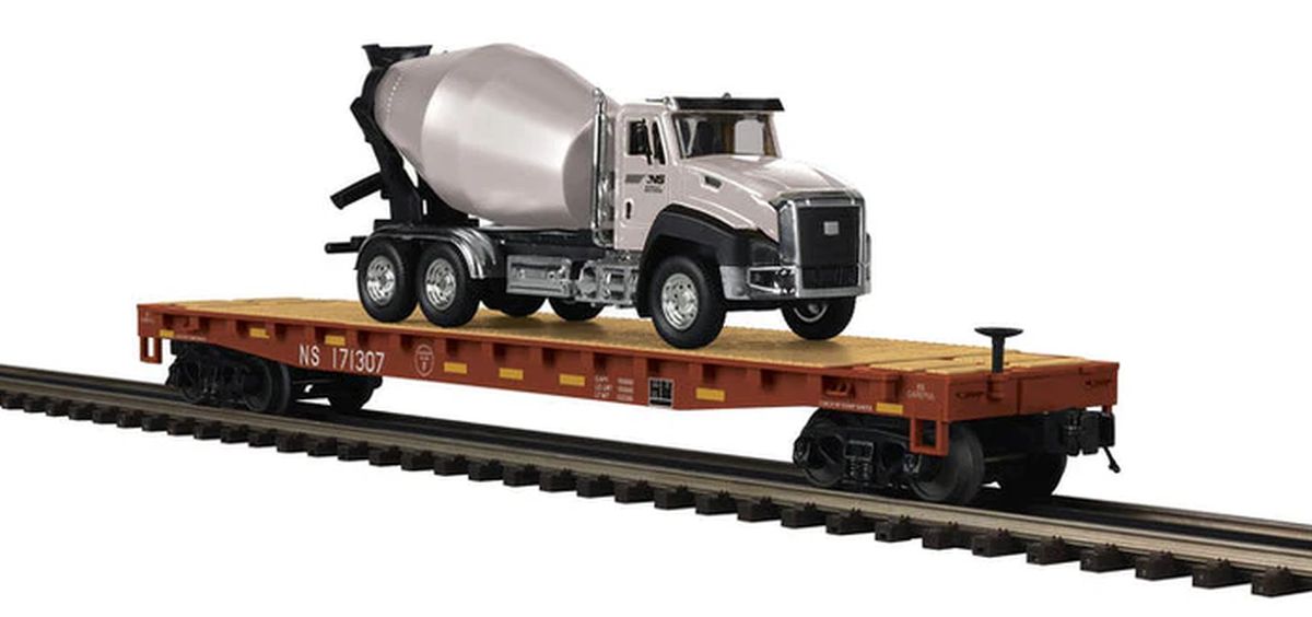 MTH MTH2095839 O NS Flat Car w/Cement Truck