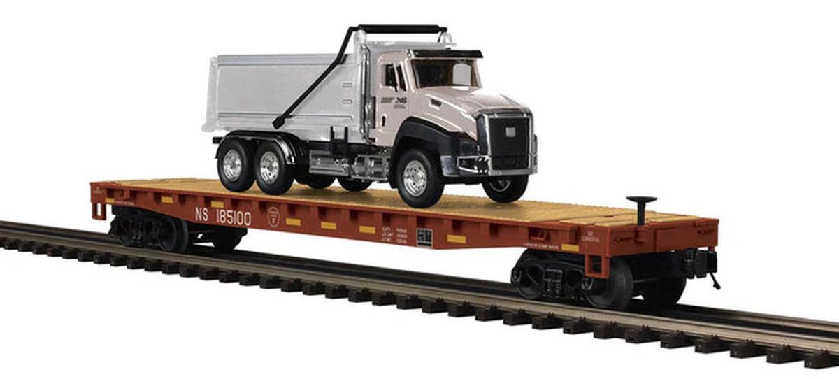 MTH MTH2095840 O NS Flat Car w/Dump Truck
