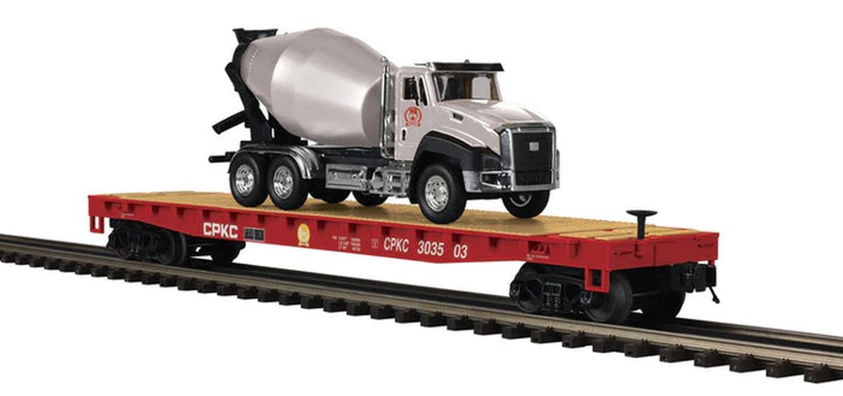 MTH MTH2095841 O CP Flat Car w/Cement Truck