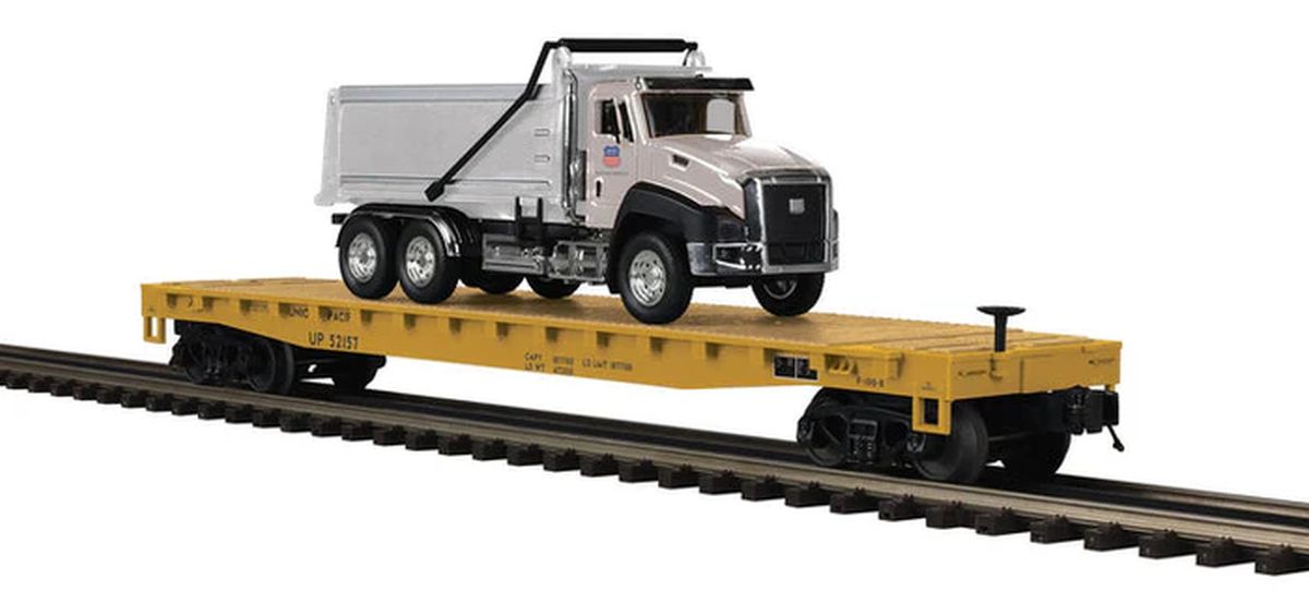 MTH MTH2095844 O UP Flat Car w/Dump Truck