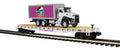 MTH MTH2095862 O PR Flat Car w/Premier Logo Box Truck