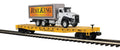 MTH MTH2095863 O PR Flat Car w/RailKing Logo Box Truck