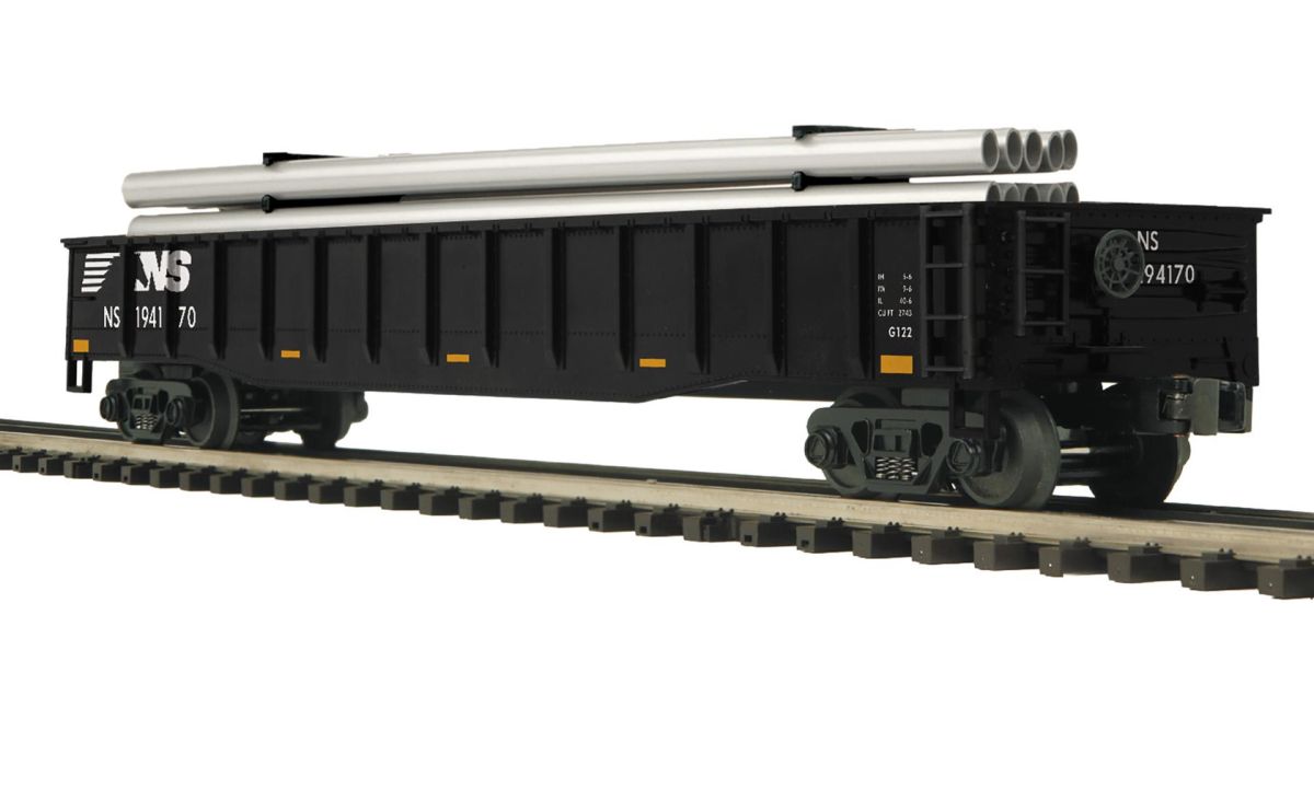 MTH 2095869 O NS Gondola w/Pipe Load  NEW - call for discount pricing!