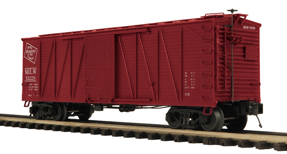 MTH MTH2099454 O Single Sheathed Boxcar Milw.Rd.