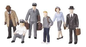 MTH MTH3011048 O Bus Station Employee & Patron Figures #4/6pc
