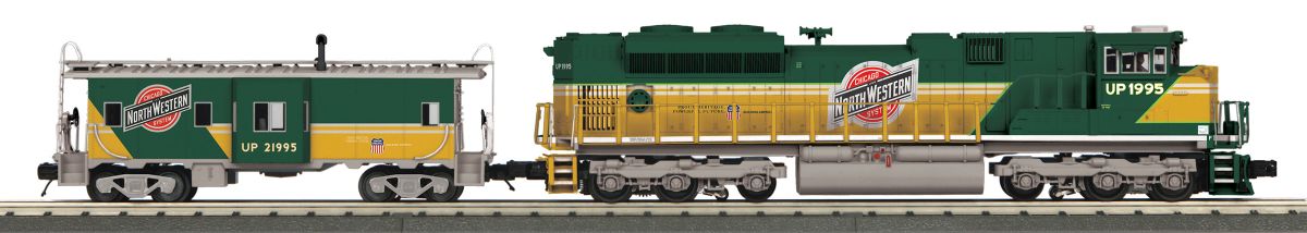 MTH MTH30209491 O SD70ACe Diesel & Caboose CNW/3.0