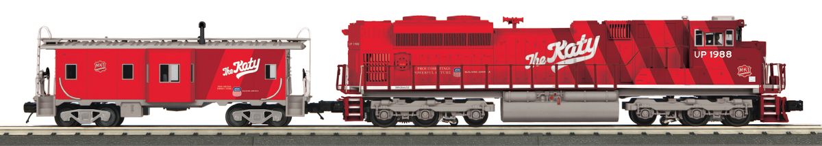 MTH MTH30209501 O SD0ACe Diesel & Caboose Katy/3.0
