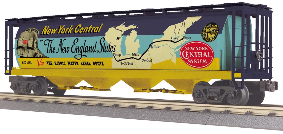 MTH 3075777 O NYC 4-Bay Cylindrical Hopper Car  NEW - call for discount pricing!