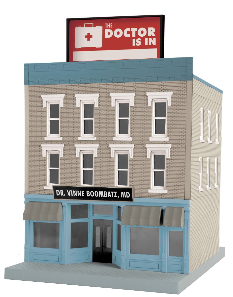 MTH MTH3090660 O 3-Story City Building Dr. Vinnie Boombatz