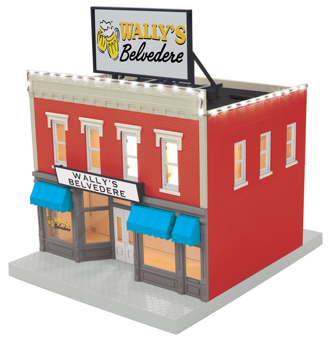 MTH MTH3090684 O 2-Story Building Wallys Belvedere w/LED Lights