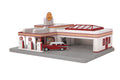 MTH MTH3091002 O Route 66 Operating Gas Station w/Sound
