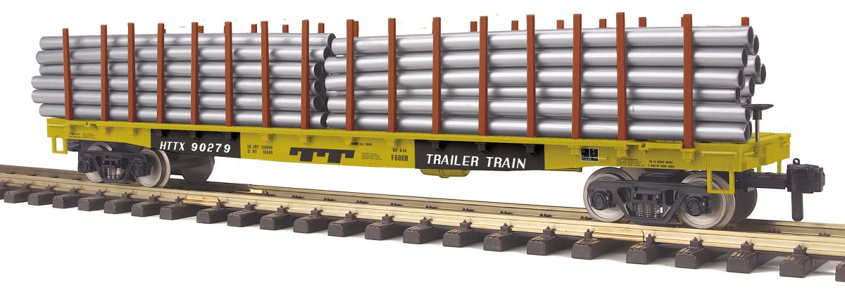 MTH MTH7076062 G G Flatcar w/Pipe Load