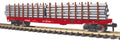 MTH MTH7076066 G G Flatcar w/Pipe Load