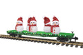 MTH MTH7076077 G Christmas Flatcar w/Snowmen & LEDs green