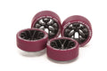 TAMIYA 95708 JR Small Dia. Low Friction Low-Profile Tires & Carbon Y-Spok  NEW - call for discount pricing!