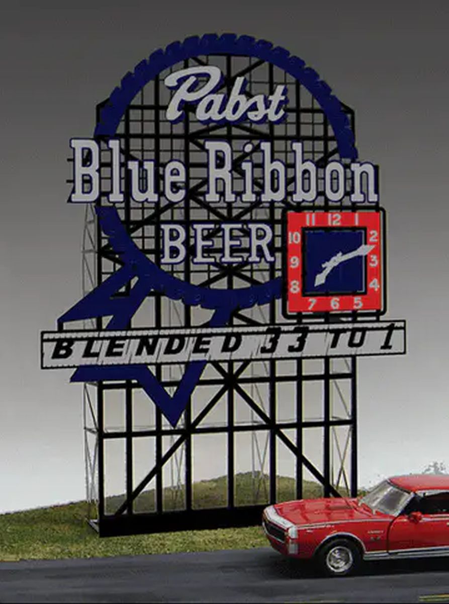 Miller Engineering   MIE4082 Pabst Blue Ribbon Sign (Sm)