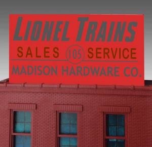 Miller Engineering   MIE441012 Madison Hardware Sign (Sm)