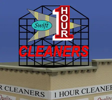 Miller Engineering   MIE441702 1 Hour Cleaners Sign