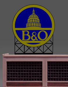 Miller Engineering   MIE442702 Sm B&O Billboard HO/N