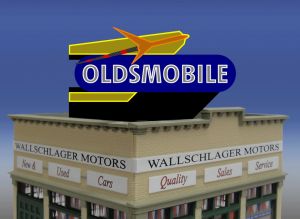 Miller Engineering   MIE442802 Oldsmobile Rocket Billboard (Sm)