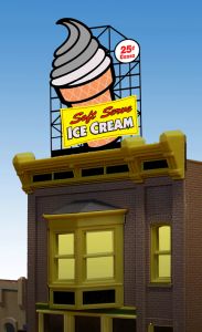 Miller Engineering   MIE443002 Ice Cream Billboard (Sm)