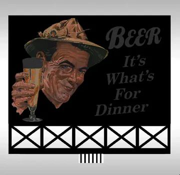 Miller Engineering   MIE449052 Beer Billboard Small