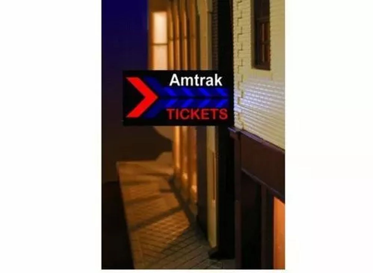 Miller Engineering   MIE64811L Amtrak Sign (Sm)