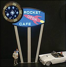Miller Engineering   MIE7382 Rocket Cafe Sign