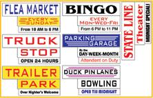 Miller Engineering   MIE7482 Trailer Park Arrow Sign
