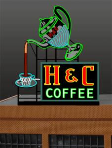 Miller Engineering   MIE7881 H&C Coffee Sign