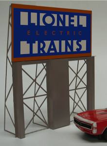 Miller Engineering   MIE880301 Lionel Roadside Billboard Sign