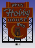Miller Engineering   MIE881401 Whos Hobby House Sign (Lg)