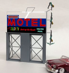 Miller Engineering   MIE881651 Motel Roadside Billboard Sign