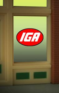 Miller Engineering   MIE8915 IGA Window Sign
