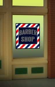Miller Engineering   MIE8930 Barber Window Sign