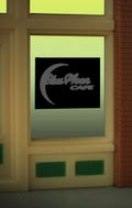 Miller Engineering   MIE8960 Blue Moon Window Sign