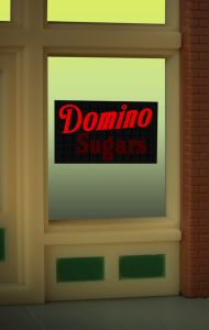 Miller Engineering   MIE9020 Domino Window Sign (HO/O)